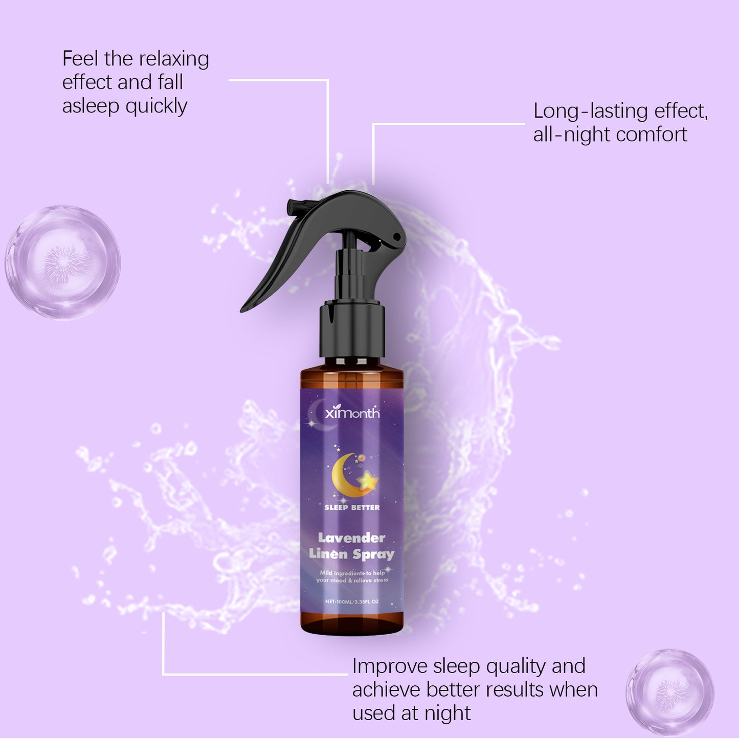 Lavender Bliss Essential Spray – Calm & Care for Your Night Routine