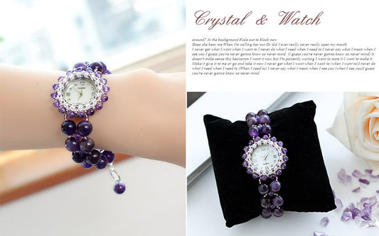 The Alchemy of Us: Crystal Infused Ladies Watches – Amethyst, Rose Quartz, Tiger's Eye, Jade & Howlite