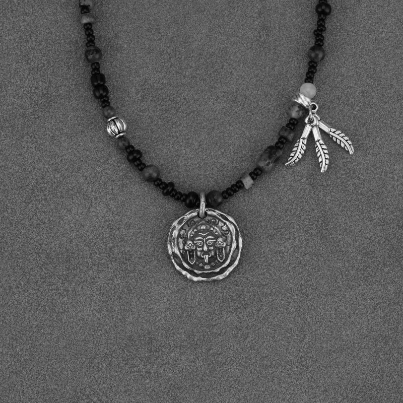 Embrace Prosperity: Sterling Silver Chinese God of Wealth Pendant Necklace for Men