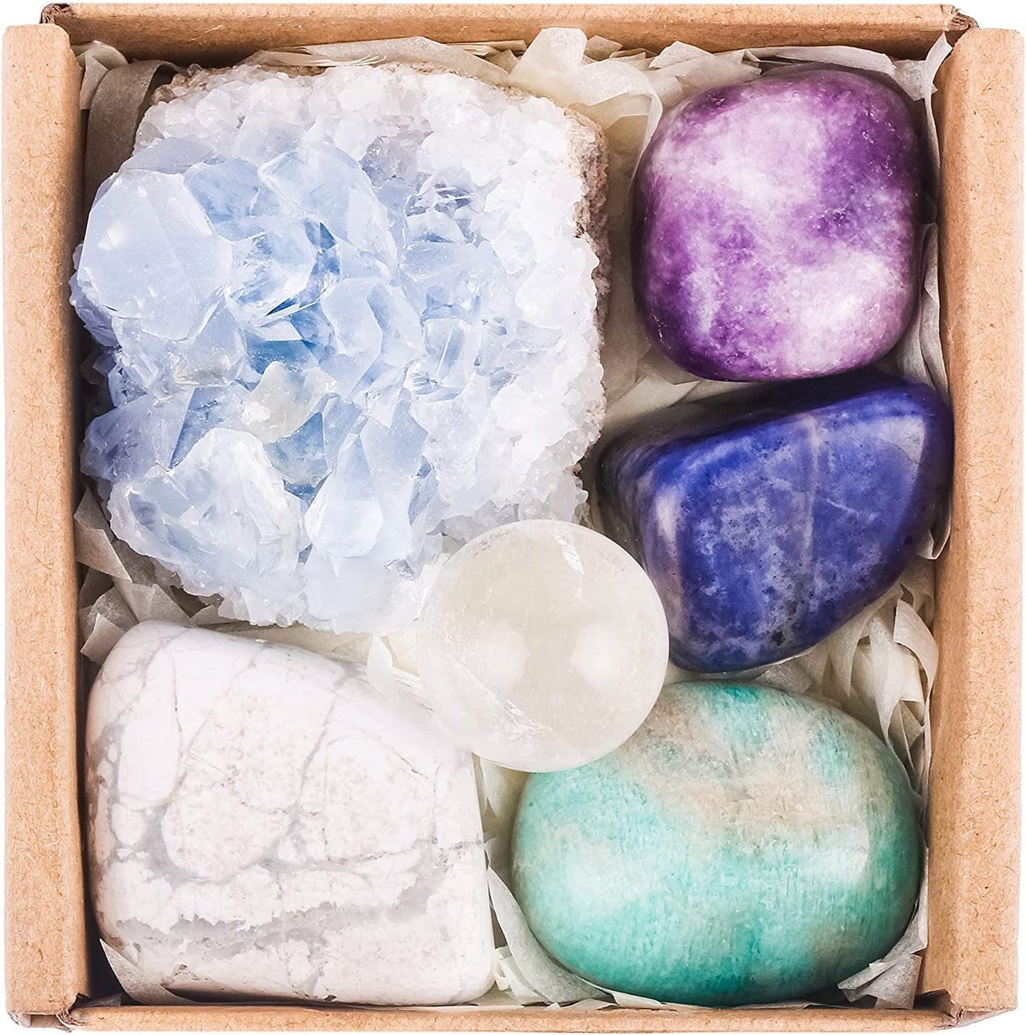 Lunar Crystal Gift Set: Align, Heal & Manifest with Moonstone, Amethyst, Selenite & Tiger Eye