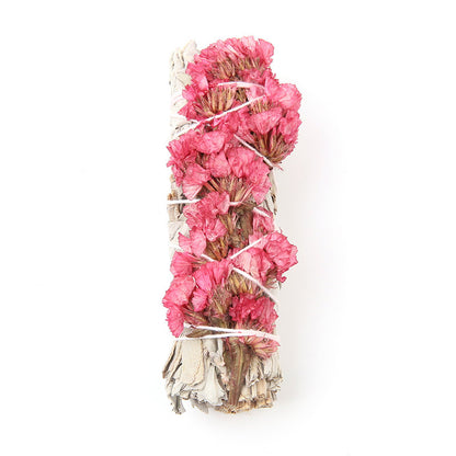 Aroma Flowers: White Sage & Red Rose Petal Aromatherapy Bundles for Energy Cleansing & Spiritual Rituals