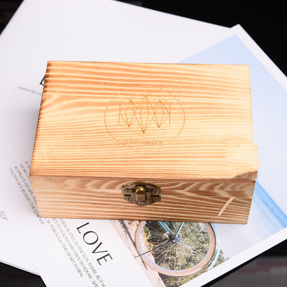 Unlock Your Energy: Chakra Healing Wooden Box Set with Amethyst & Crystal Stones